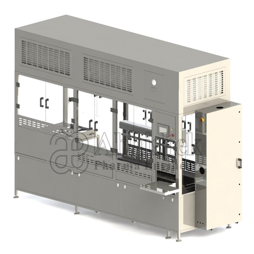 Ampoule filling and sealing machine