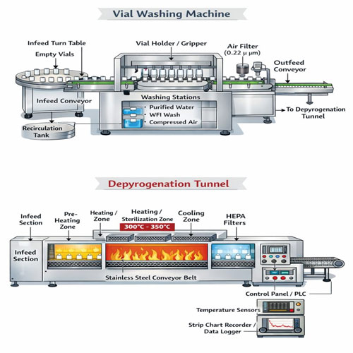 2 Vial Washing Machine